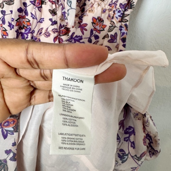 Thakoon Printed Tie Collared Dress - Picture 4 of 6